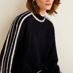 Mango black and white sweater vice- sold out in stores!!
